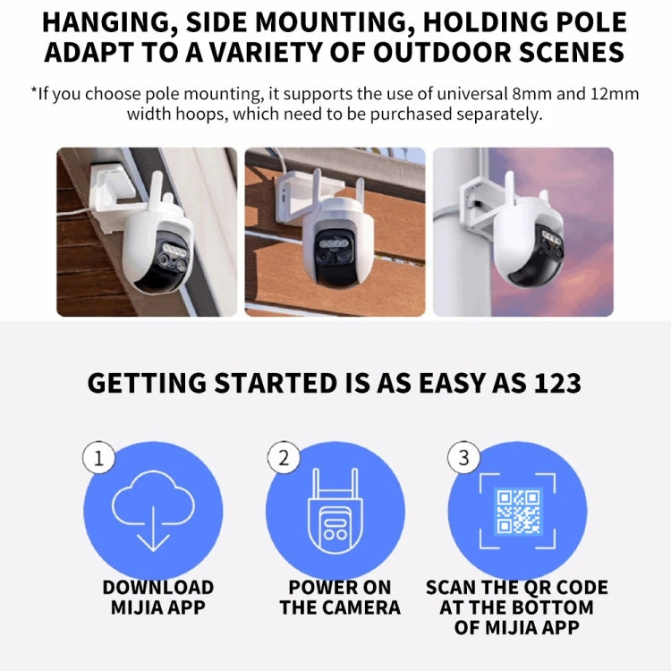 Original Xiaomi CW700S Outdoor Camera 4MP Full Color Night Vision WiFi Camera, US Plug, CW700S Original Xiaomi CW700S Outdoor Camera 4MP Full Color Night Vision WiFi Camera, US Plug, CW700S